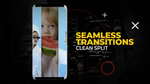 Vertical Clean Split Transitions | Premiere Pro