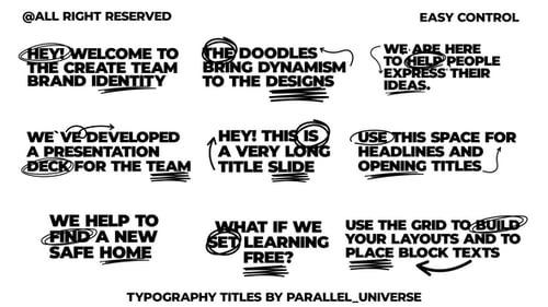 Typography Titles V2.0 | AE