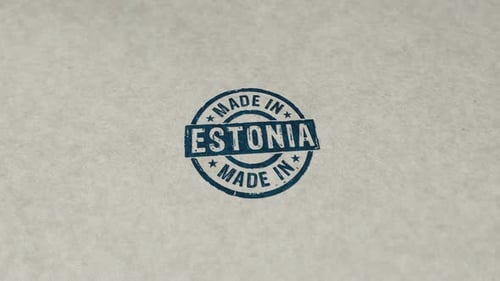 Made in Estonia stamp and stamping loop
