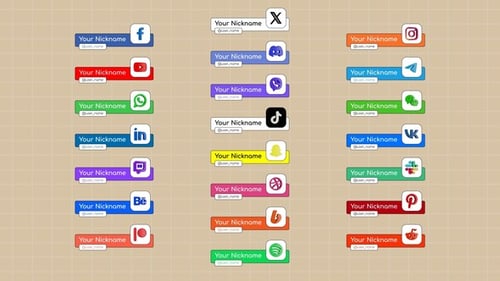 Social Media Lower Thirds