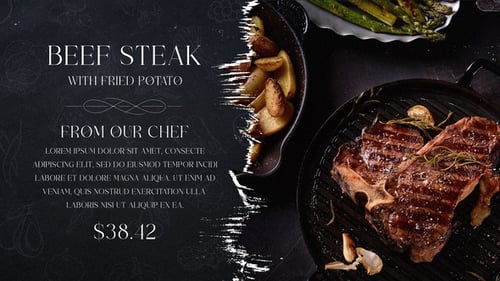 Restaurant Dishes Grunge Promo