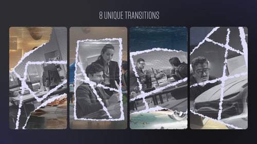 Paper Cut Transitions Vertical