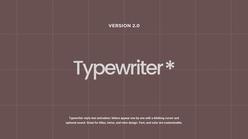 Typewriter 2.0 | AE