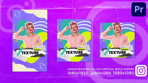 Crumple Tape Paper Collage Instagram Opener