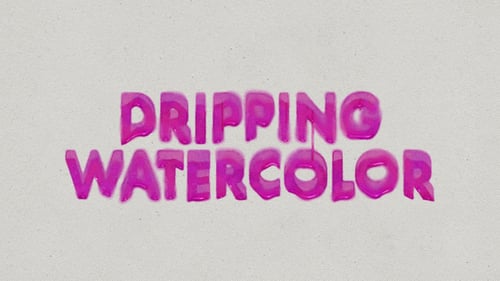 Dripping Watercolor Titles
