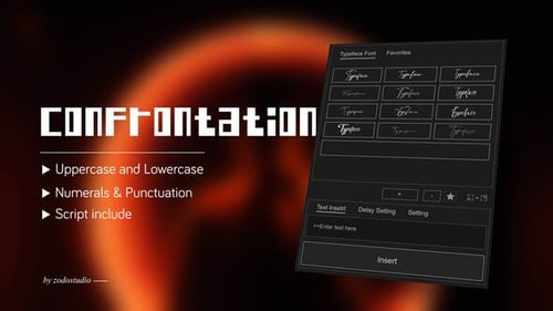 Animated Typeface - Indo Malay Confrontation