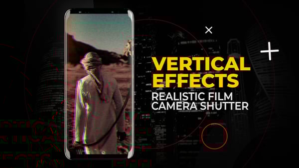 Vertical Realistic Film Camera Shutter | After Effects, Elements ft ...