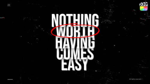 Text Animation Creative \ FCPX