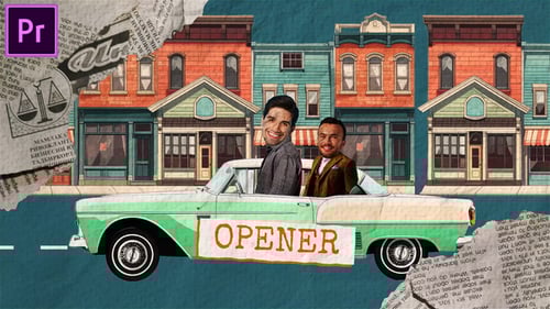 Paper Collage Art Intro | Podcast Intro MOGRT