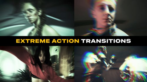 Extreme Action Transitions | After Effects