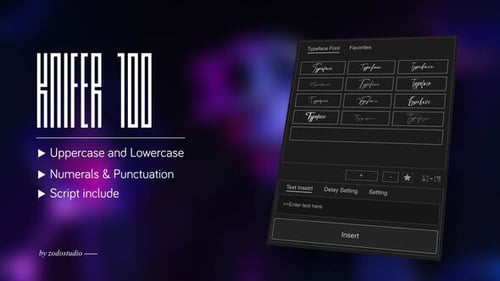 Dynamic Geometric Animated Typeface for Modern Text Reveals
