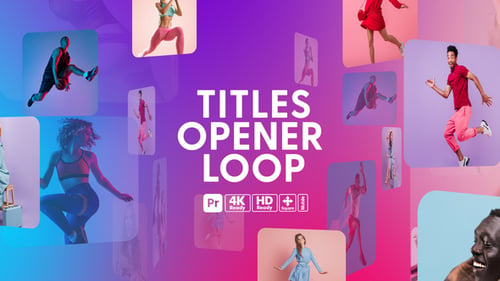 Titles Opener Loop for Premiere Pro – Seamless Looping Title Animations for Video Openers