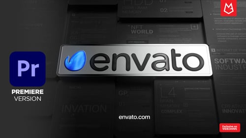 High-Tech Metallic 3D Logo Reveal with Digital Loading Bar