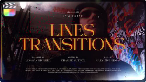 Dynamic Line Transitions and Glitch Wipes