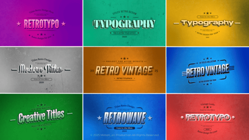 Retro Vintage Titles vol.01