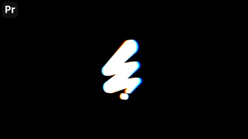Digital Glitch Logo Reveal Opener