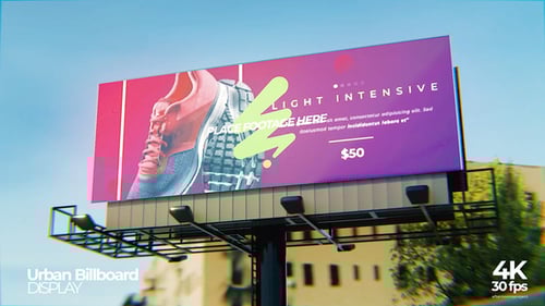 Urban Street Billboard Mockup Premiere