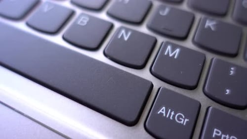 Close Up View of Computer Keyboard