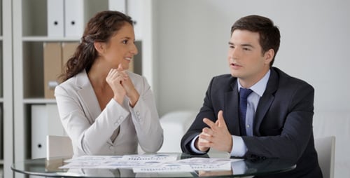Business Meeting in Bright Office