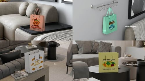 Paper Bag Mockup MOGRT