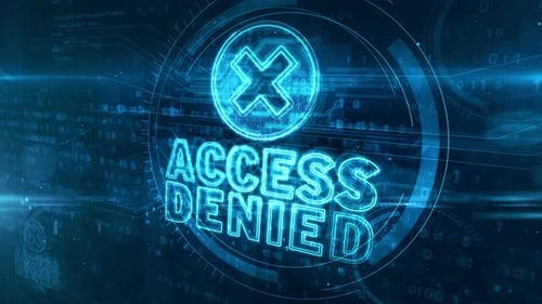 Access Denied neon sign abstract