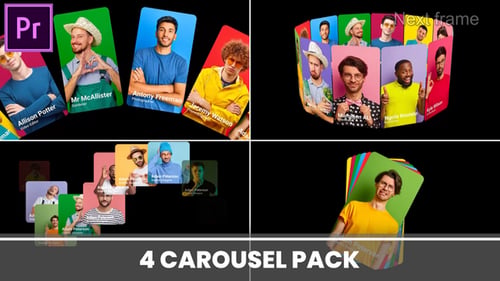 Paquete de diapositivas tipo carrusel MOGRT