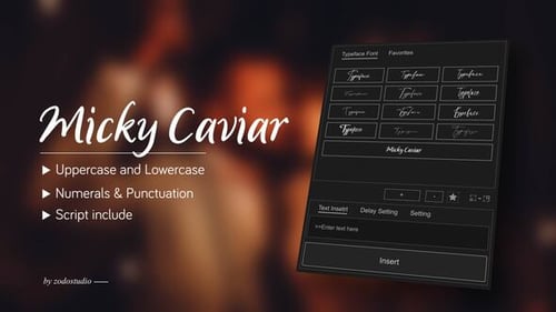 Animated Typeface - Micky Caviar