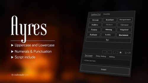 Animated Typeface - Ayres