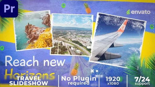 Tour Agency Promo || Travel Slideshow || Summer Vibes MOGRT