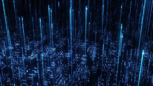 concepto de computación digital de tecnología cuántica