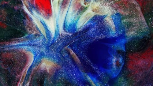 Colorful Abstract Texture of Liquid Marble Liquid Art