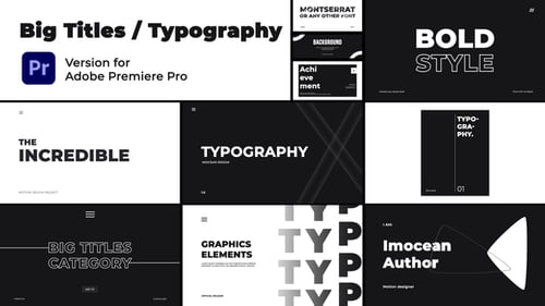 Modern Kinetic Typography: Bold Animated Titles Pack