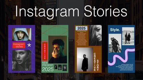 Dynamic Social Media Story Template with Modern Grid Layouts