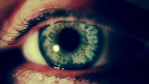 Extreme Close-up of Colorful Human Eye