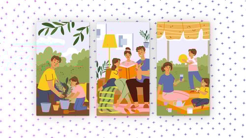 Clean Vertical Social Media Opener with Geometric Animation