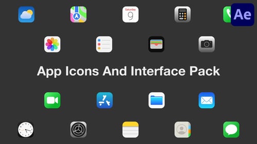 App Icons And Interface Pack for After Effects