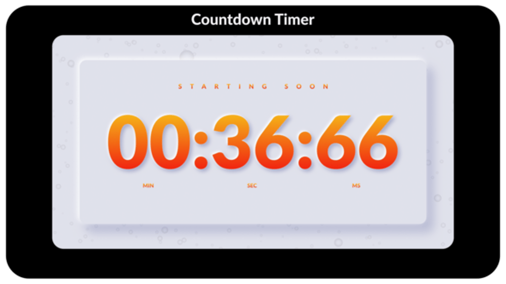 Animated Countdown Timer Pack for Events and Broadcasts, Elements ft ...