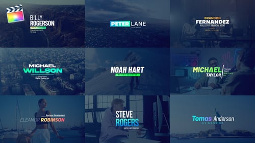 Clean Animated Lower Thirds for Professional Video Content