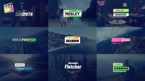 Dynamic Modern Lower Third Title Animations