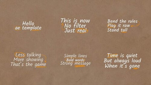 Animated Handwritten Titles with Sketch Elements