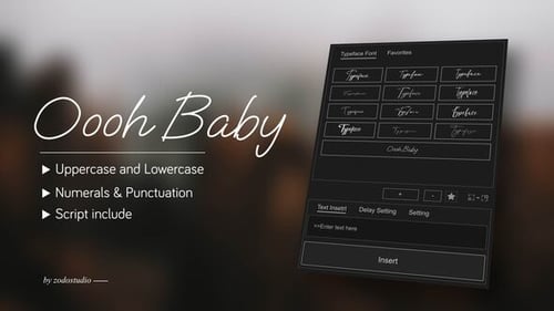 Elegant Handwritten Typeface Title Animation