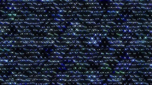 des lignes lumineuses brillantes définissent un mouvement d'onde bleu, coloré, sur fond noir