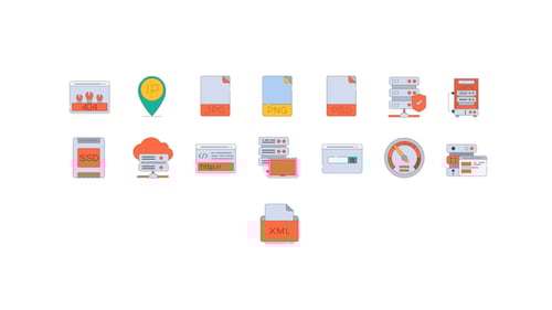 Web Hosting Icons vol. 1