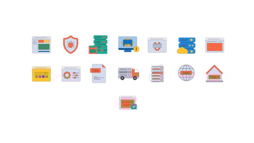 Web Hosting Icons vol. 2