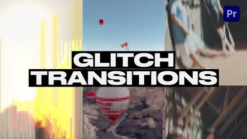 Dynamic Digital Glitch Transitions for Vertical Reels