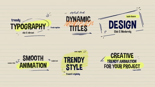 Eye-catching Scribble Titles