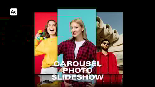 Carousel Slideshow Opener for After Effects