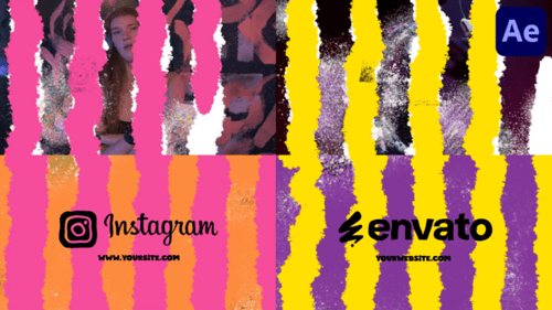 Dynamic Torn Texture Transitions for Logos and Titles