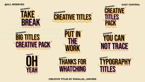 Títulos criativos | AE