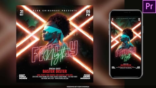 Night Club Flyer Stories v15 For Premiere Pro